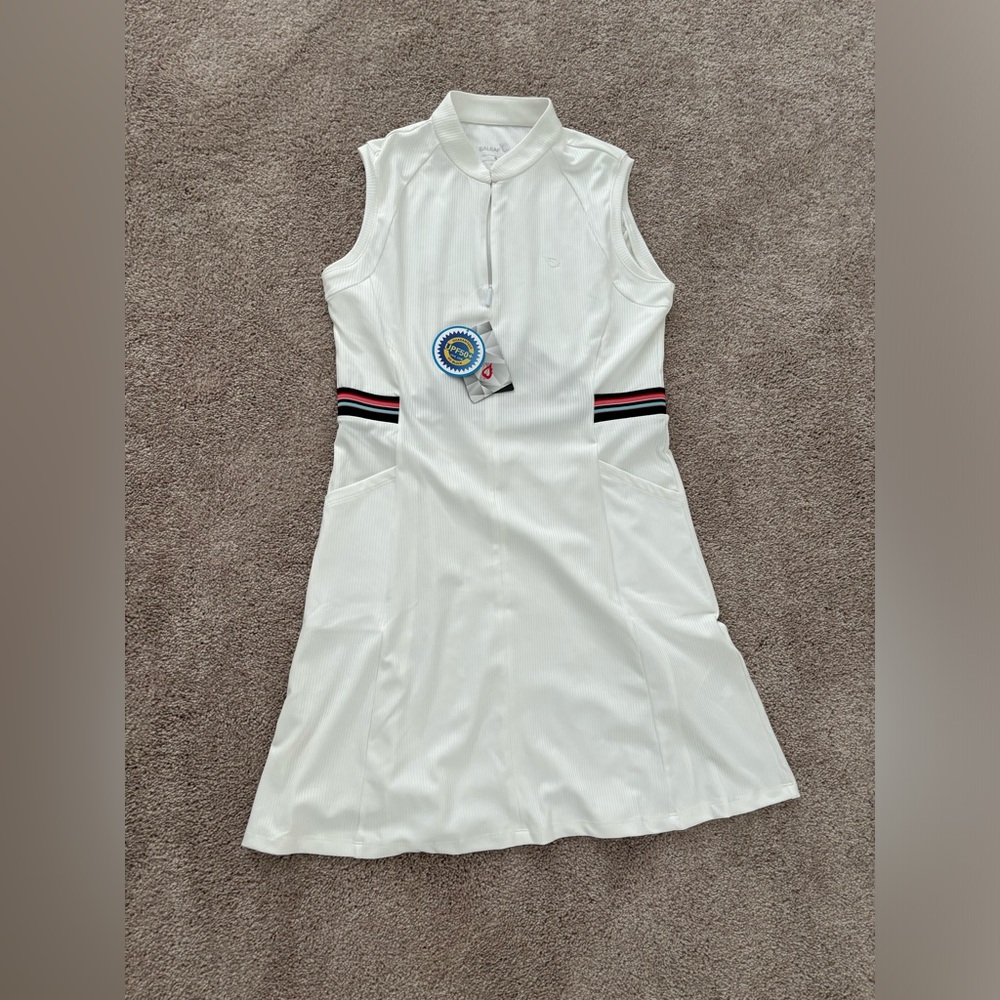 BALEAF Women's Golf Tennis Dress Sleeveless 4-Pockets with Inner Shorts UPF 50+